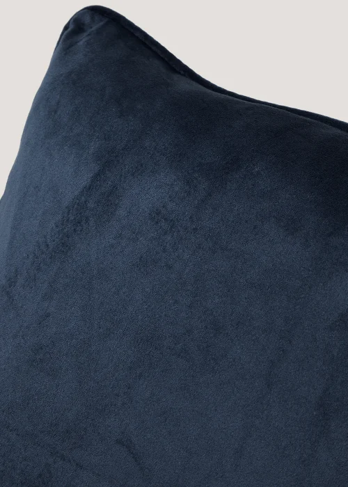 Navy Large Velvet Cushion (55cm x 55cm) Image 2