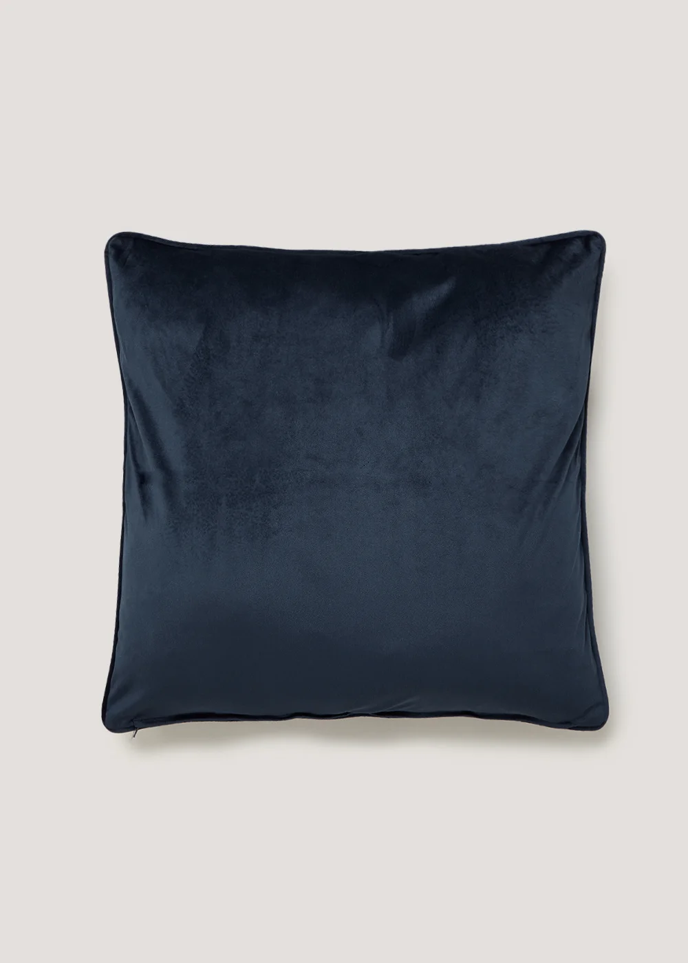 Navy Large Velvet Cushion (55cm x 55cm) Image 1
