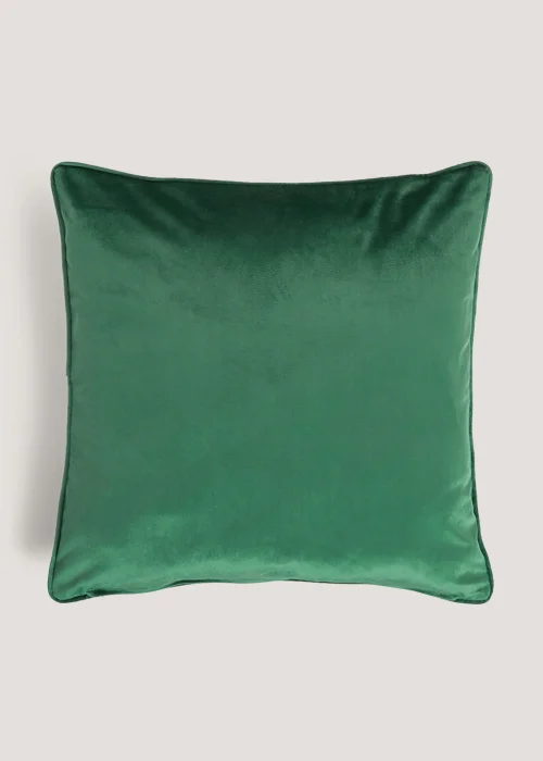 Green Large Velvet Cushion (55cm x 55cm) Image 1