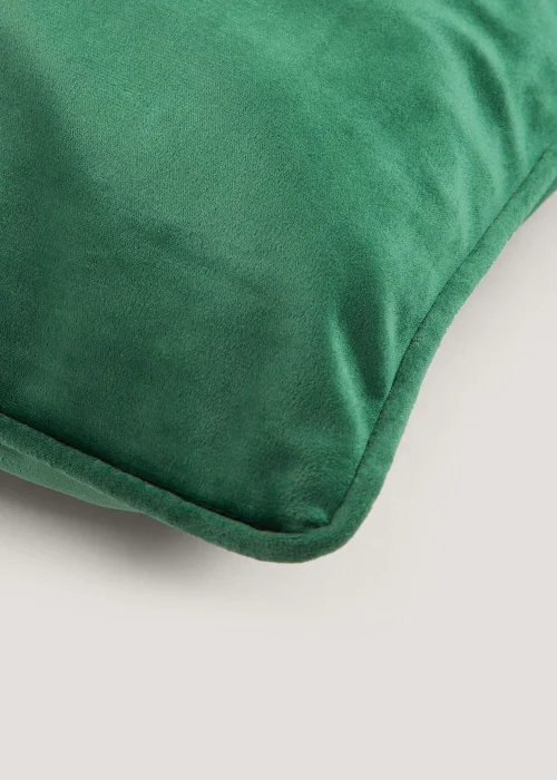 Green Large Velvet Cushion (55cm x 55cm) Image 2