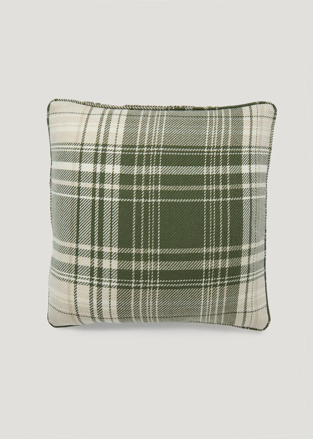 Green Check Cushion (50cm x 50cm) Image 1