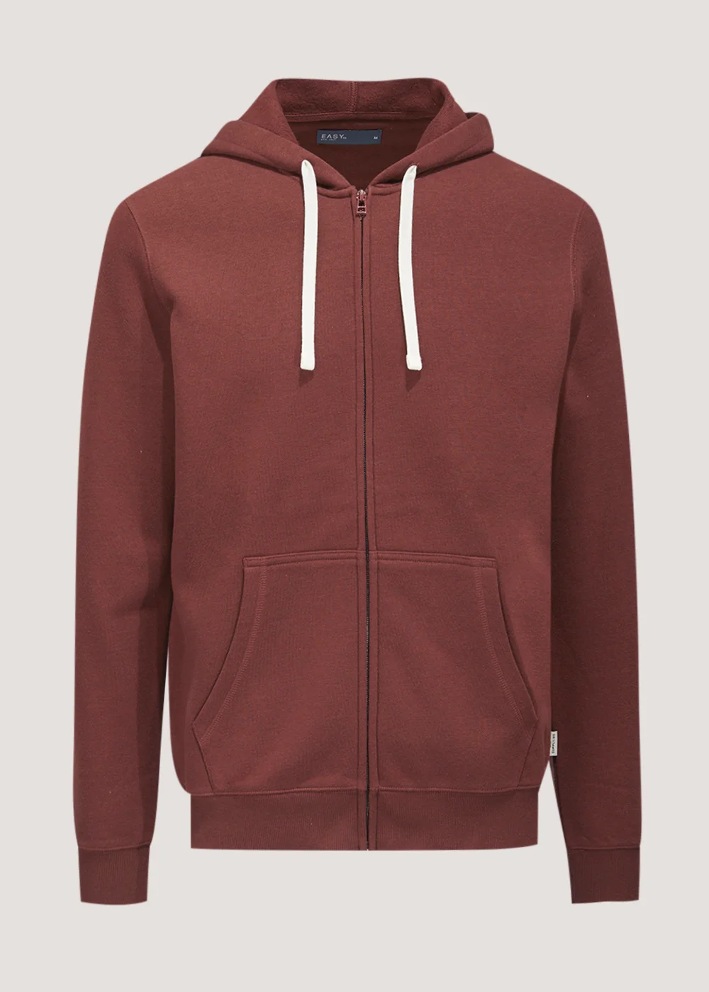 Red Essential Zip Up Hoodie - S Image 3