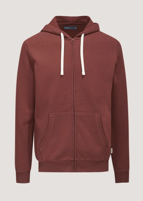 Red Essential Zip Up Hoodie - S Image 3