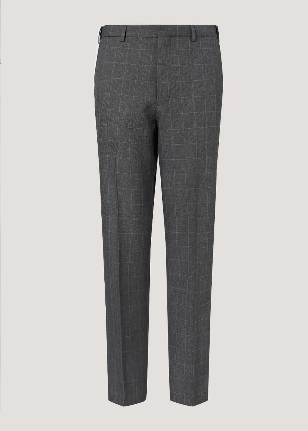 Taylor & Wright Charcoal Check Regular Fit Flexi Waist Trousers - 32 Waist 29 Leg Image 4