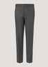 Taylor & Wright Charcoal Check Regular Fit Flexi Waist Trousers - 32 Waist 29 Leg Image 4