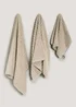 100% Cotton Natural Ribbed Towels - Hand Towel Image 1