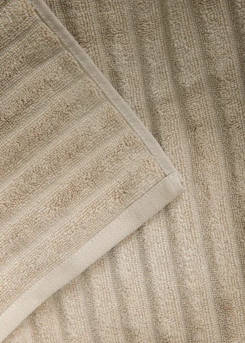 100% Cotton Natural Ribbed Towels - Hand Towel Image 2