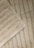 100% Cotton Natural Ribbed Towels - Hand Towel Image 2