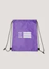 Kids Purple School Pump Bag - One Size Image 1