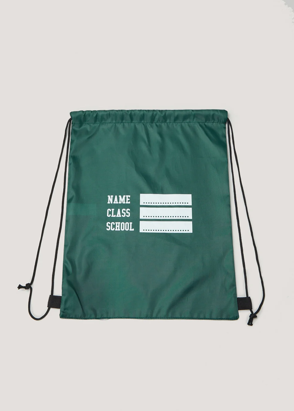 Kids Green School Pump Bag - One Size Image 1
