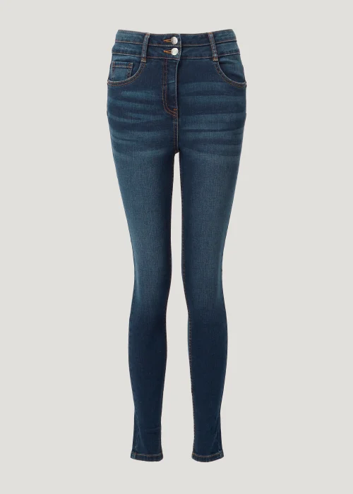 April Dark Wash Push Up Super Skinny Jeans - Size 8 Image 3
