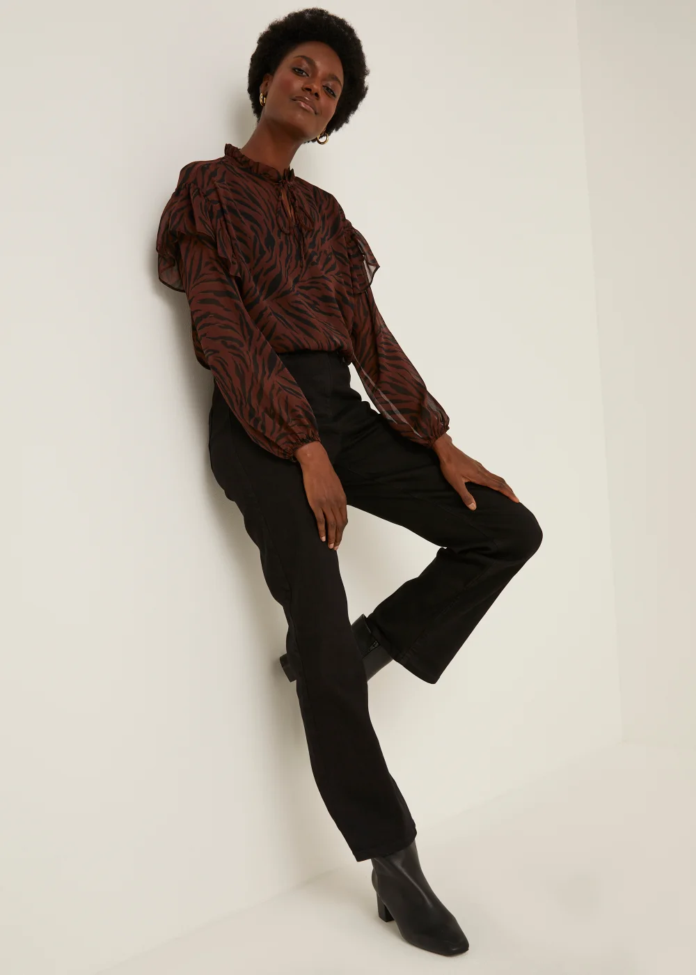 Sadie Black Bootcut Jeans - 8/L29 Image 3