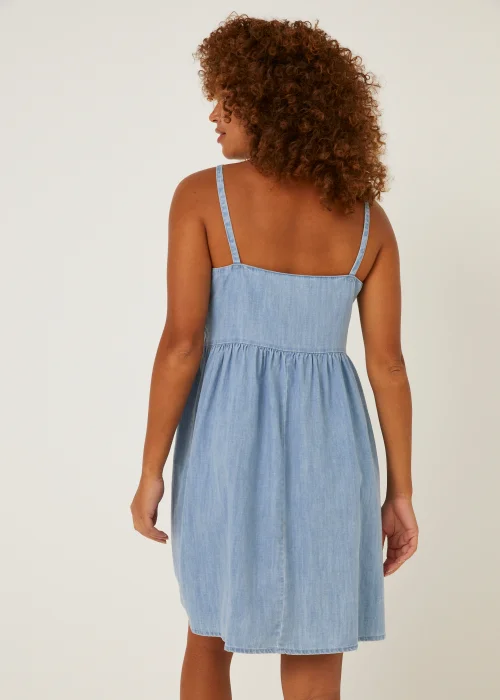 Light Wash Denim Cami Dress - 8 Image 2