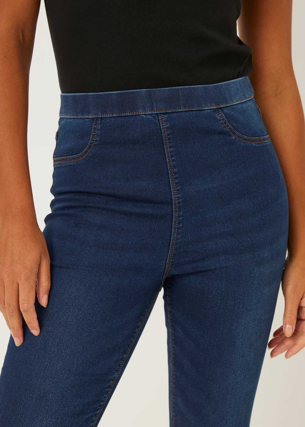 Dark Wash Rosie Pull On Jeggings - 8/L29 Image 5
