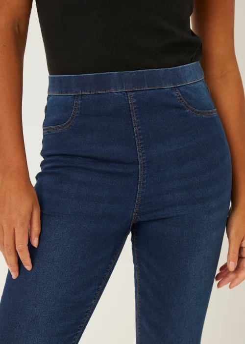 Dark Wash Rosie Pull On Jeggings - 8/L29 Image 5
