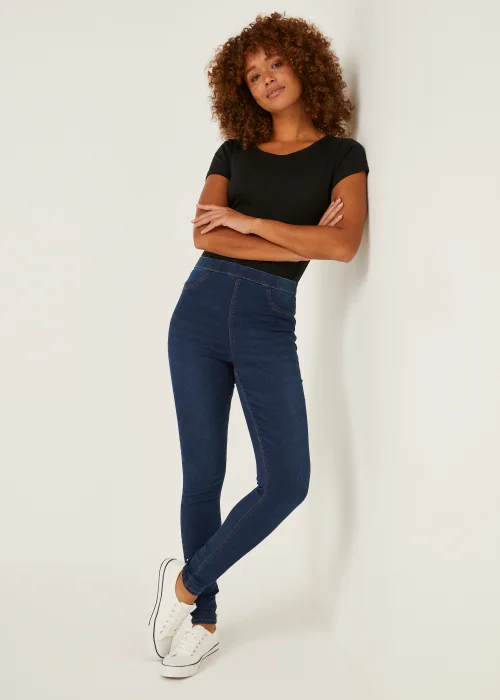 Dark Wash Rosie Pull On Jeggings - 8/L29 Image 1