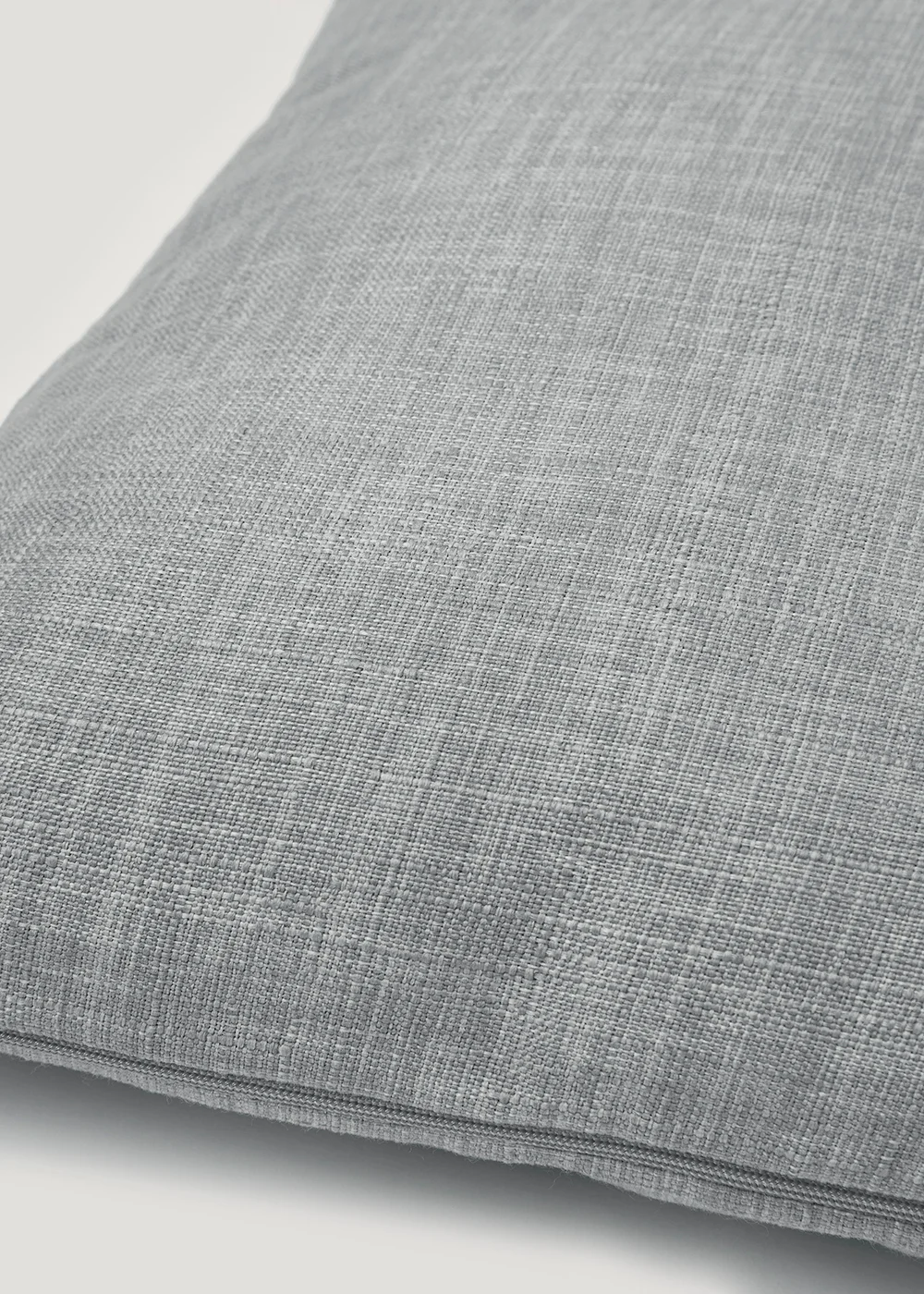 Grey Linen-Look Cushion (43cm x 43cm) Image 2