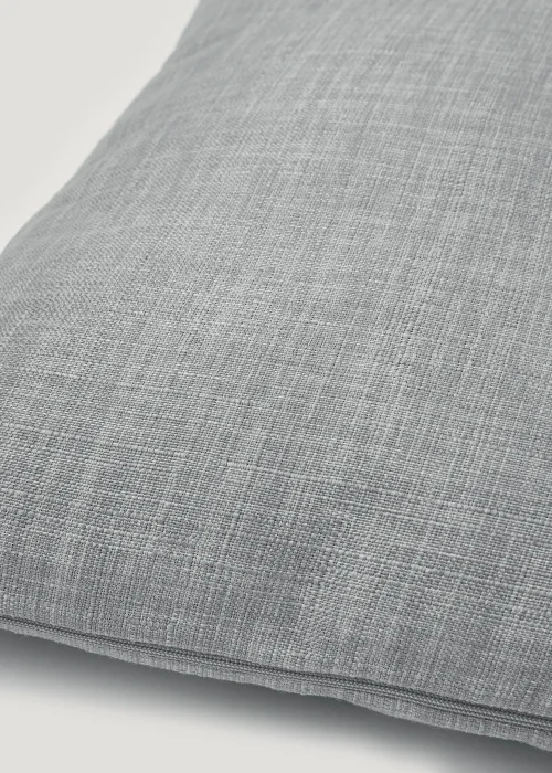 Grey Linen-Look Cushion (43cm x 43cm) Image 2