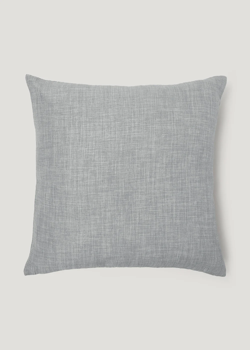 Grey Linen-Look Cushion (43cm x 43cm) Image 1