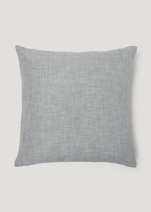 Grey Linen-Look Cushion (43cm x 43cm) Image 1
