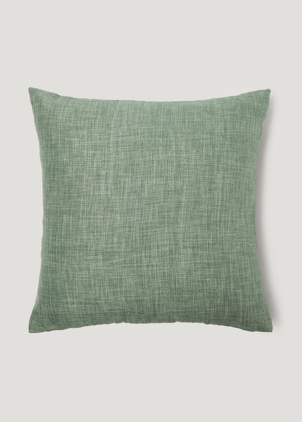 Green Linen-Look Cushion (43cm x 43cm) Image 1