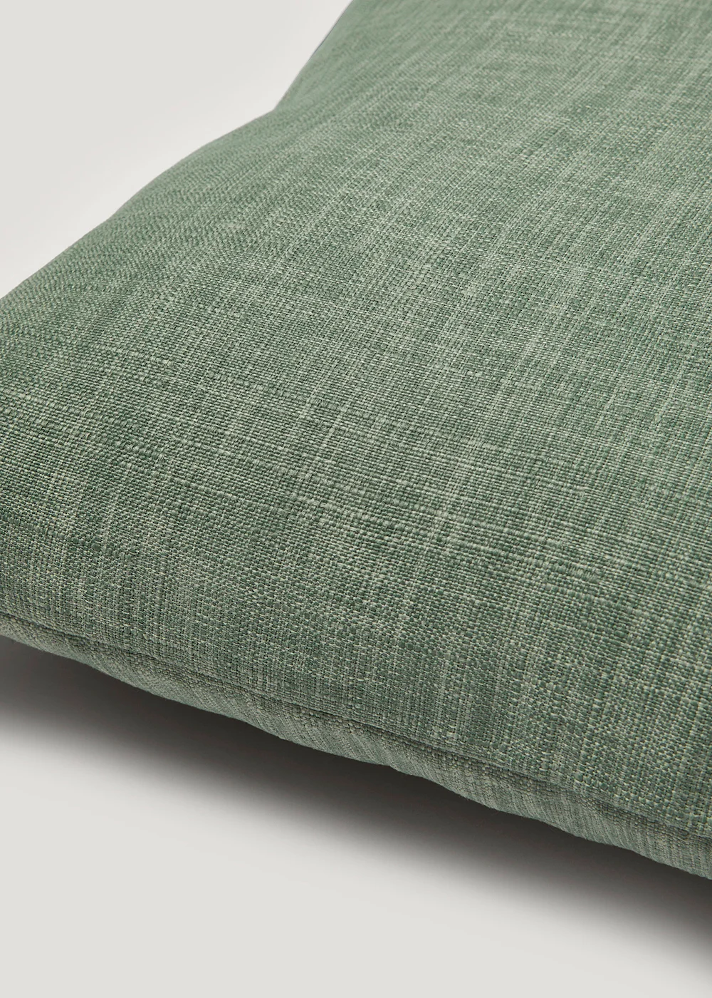 Green Linen-Look Cushion (43cm x 43cm) Image 2