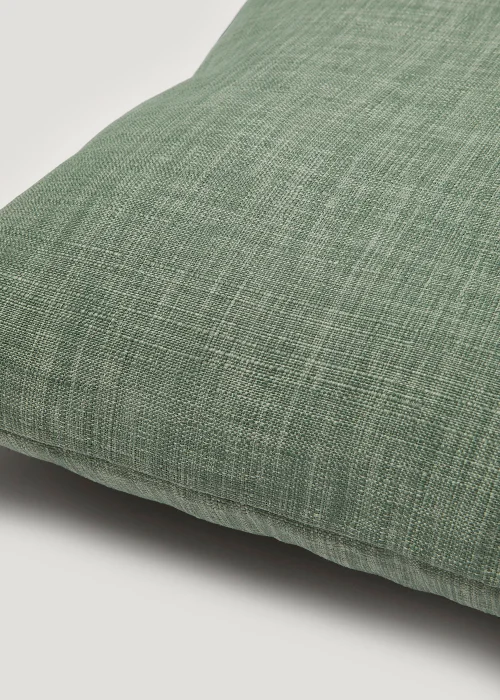 Green Linen-Look Cushion (43cm x 43cm) Image 2