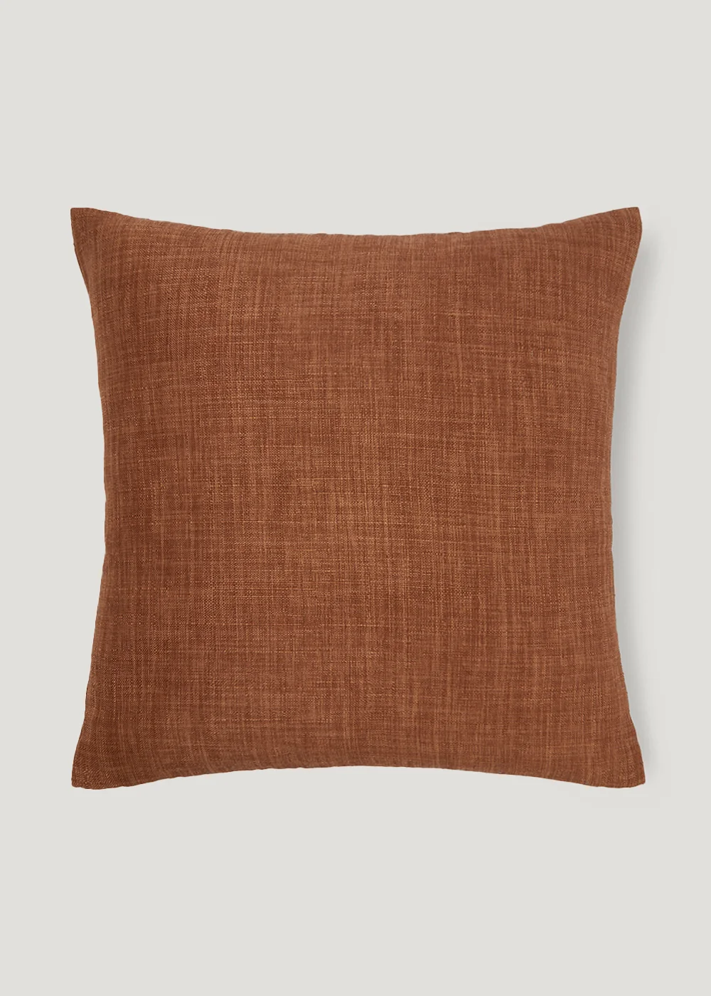 Orange Linen-Look Cushion (43cm x 43cm) Image 1