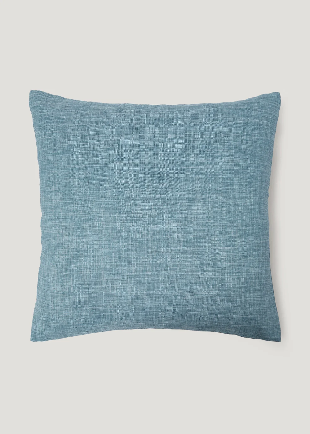Blue Linen-Look Cushion (43cm x 43cm) Image 1