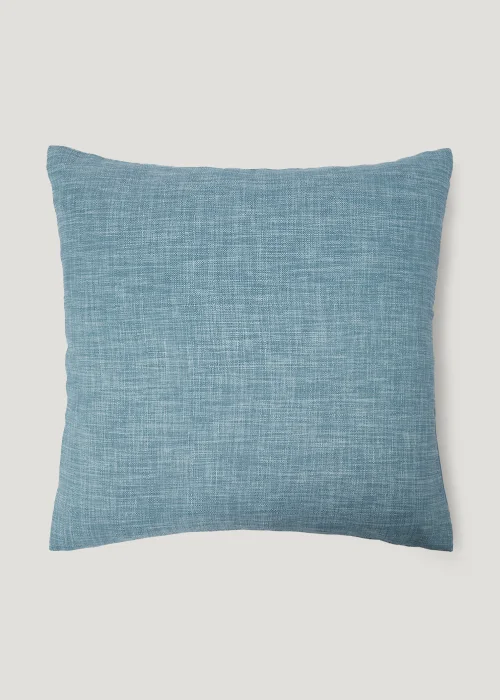Blue Linen-Look Cushion (43cm x 43cm) Image 1