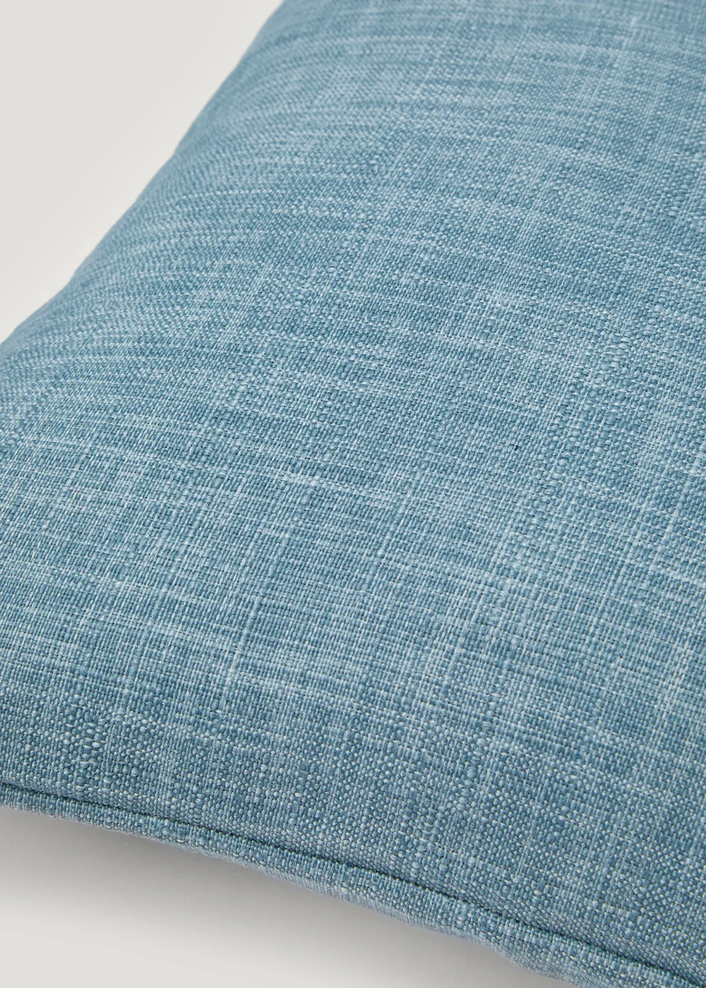 Blue Linen-Look Cushion (43cm x 43cm) Image 2