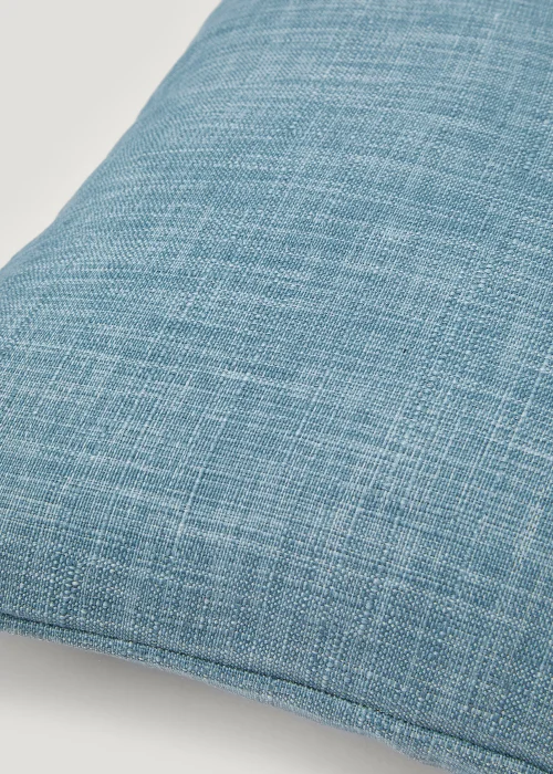 Blue Linen-Look Cushion (43cm x 43cm) Image 2