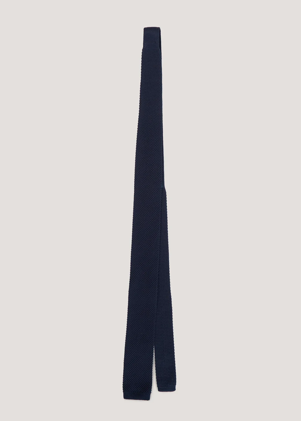 Taylor & Wright Navy Knitted Tie Image 1