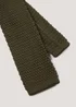 Taylor & Wright Khaki Knitted Tie Image 2