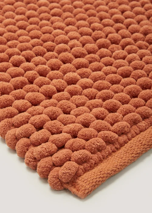 Orange Chunky Bobble Bath Mat (50cm x 80cm) Image 3