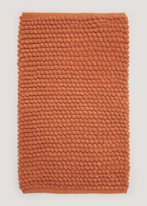 Orange Chunky Bobble Bath Mat (50cm x 80cm) Image 1