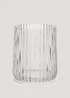 Grey Ribbed Glass Bathroom Tumbler Image 1