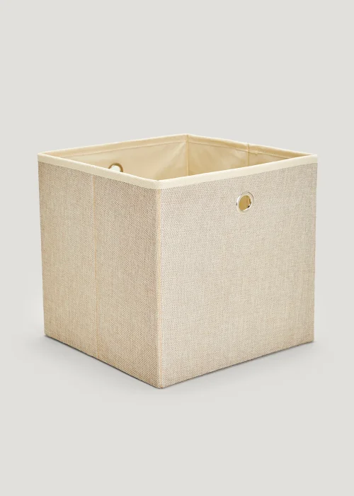 Natural Foldable Storage Box (27cm x 27cm x 27cm) Image 1
