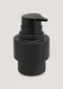 Black Ceramic Soap Dispenser (15cm x 9.5cm x 9.5cm) Image 1