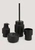 Black Ceramic Toilet Brush (38cm x 12cm x 12cm) Image 2
