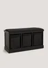 Black Woven Floor Hall Storage Unit (90cm x 35cm x 46cm) Image 1
