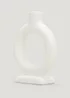 White Ceramic Round Candle Holder (11cm x 5cm x 14cm) Image 3