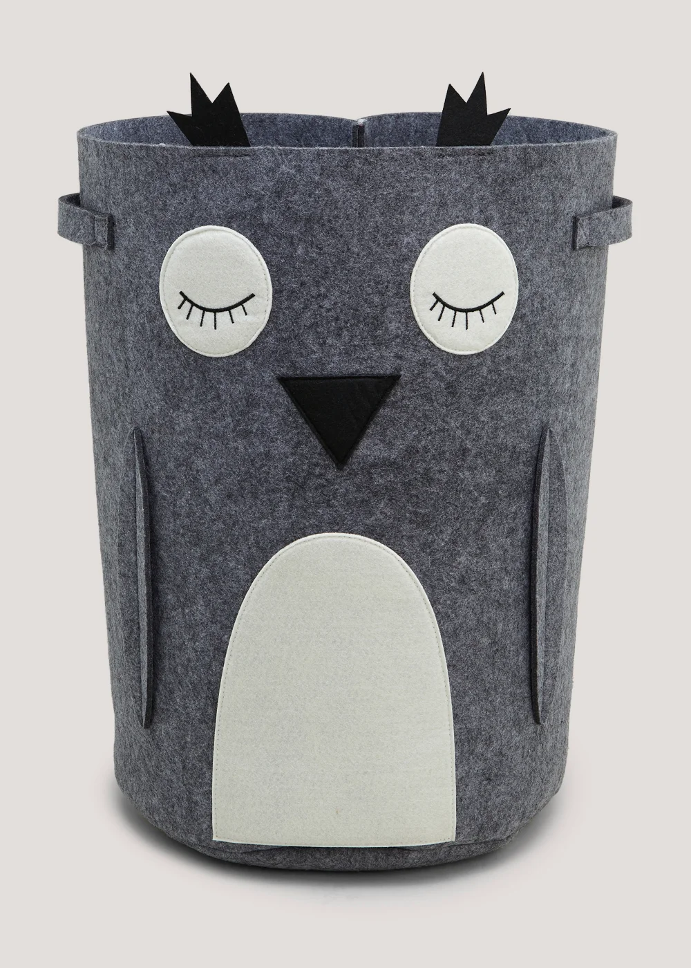 Large Owl Felt Storage Basket (50cm x 35cm x 35cm) Image 1