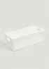 White Cane Bathroom Storage Tray (40cm x 18cm x 13cm) Image 1