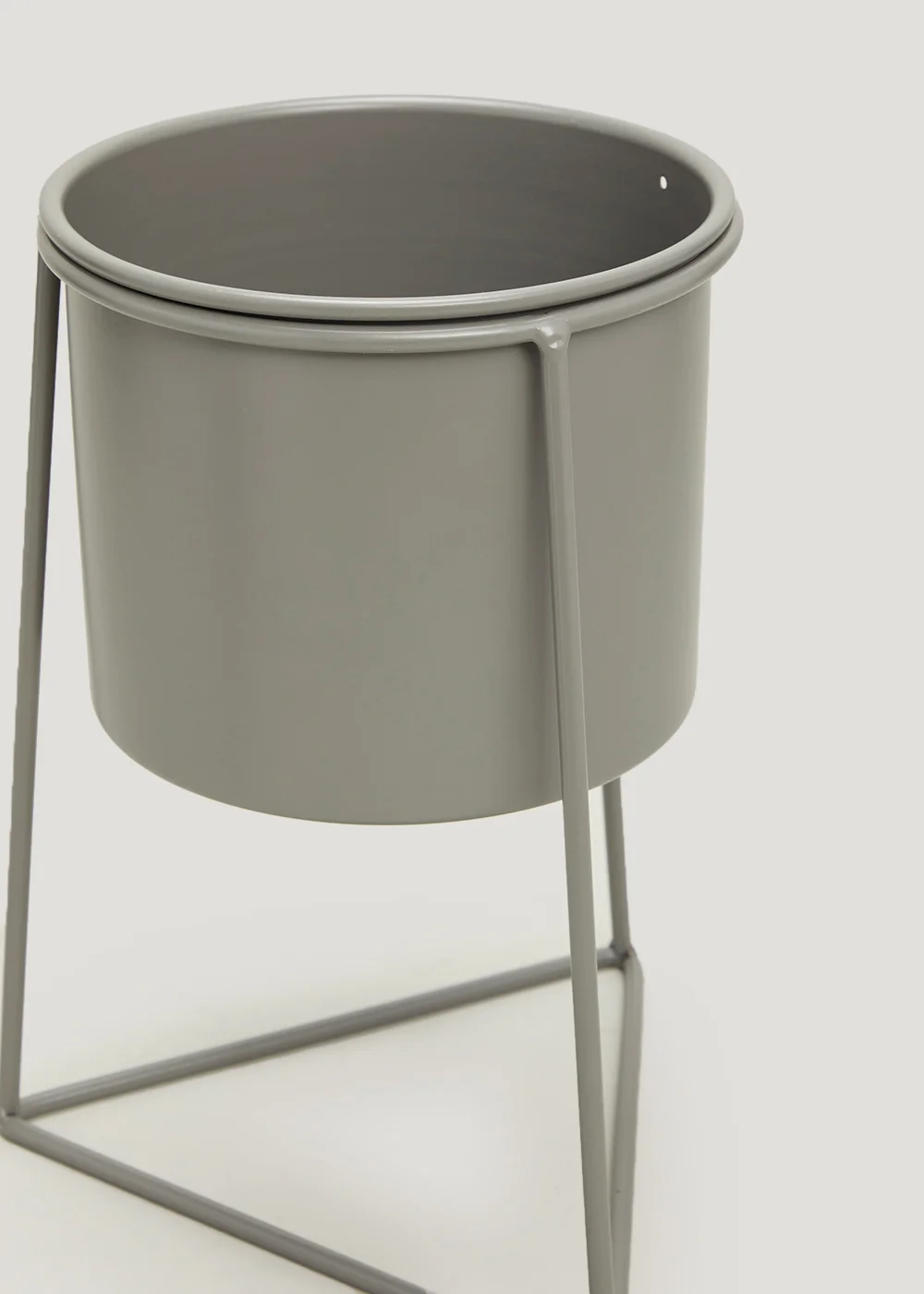 Grey Metal Planter - Small (20cm x 20cm x 27cm) Image 2