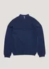 Boys Navy Half Zip Jumper (4-13yrs) - Age 7 Years Image 2