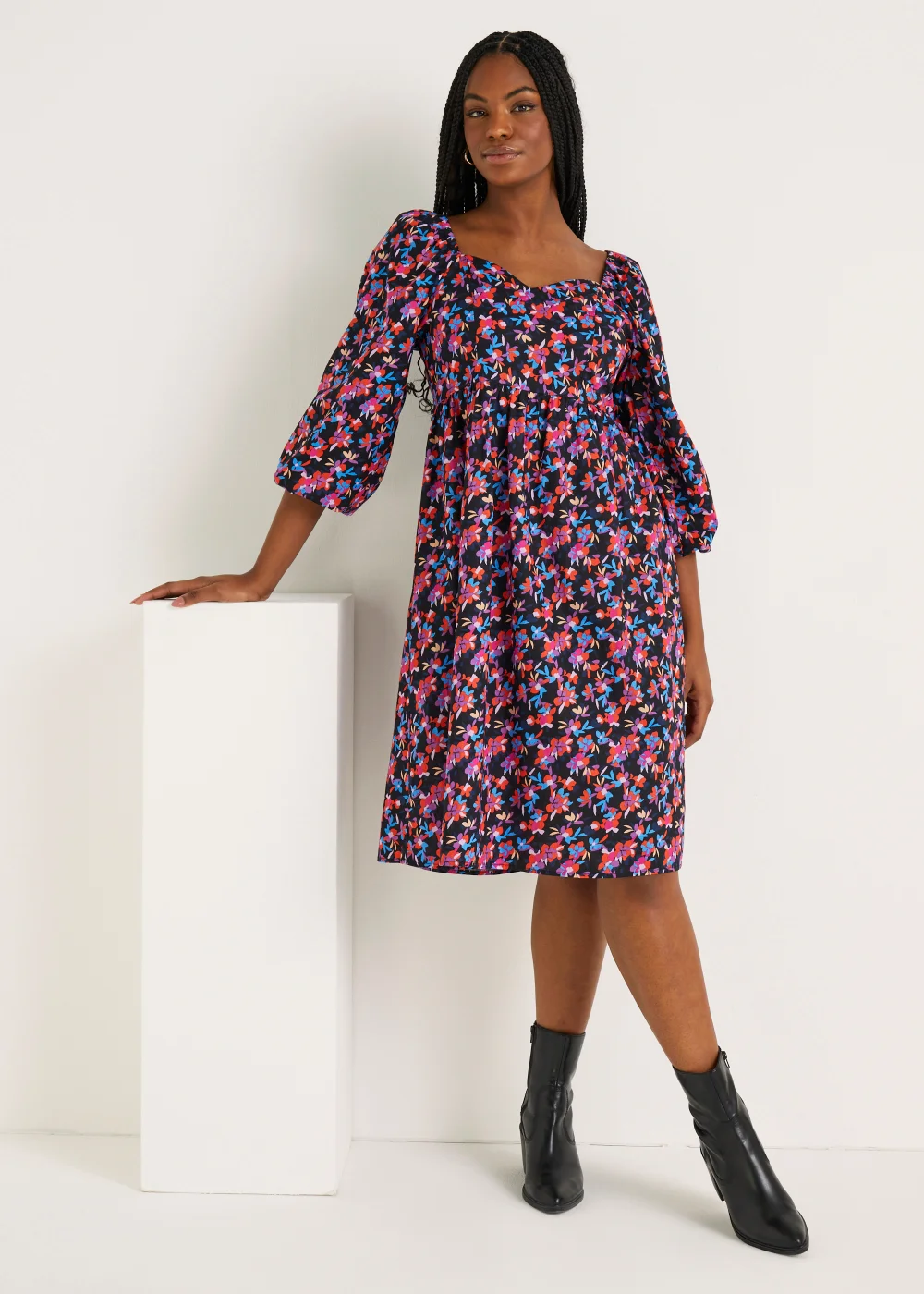 JDY Isabella Floral Print Dress - 8 Image 3