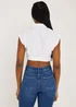 JDY Sierra White Cropped Top - S - UK 8 Image 2