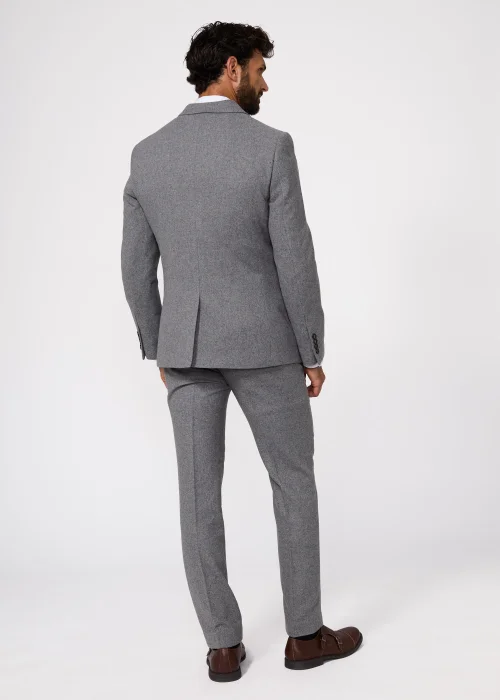 Broken Stitch Andersen Grey Suit Jacket - 38 Chest Short Image 5
