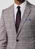 Broken Stitch Grey James Check Suit Jacket - 38 Chest Short Image 4